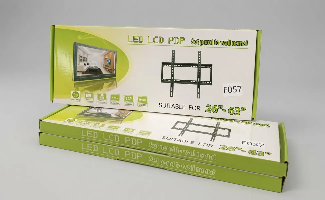 Set x2 Soporte de TV de pared para pantallas de 26 a 63 pulgadas - Optimiza tu espacio y asegura tu televisor con firmeza - Imagen 2