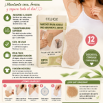 Caja con doce parches autoadhesivos color beige para axilas con diseño contorneado y transpirable que absorben el sudor y evitan manchas en la ropa