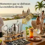 Kit coctelero de 23 piezas en acero inoxidable con base de bambú - Prepara cócteles profesionales en casa con elegancia - Imagen 5