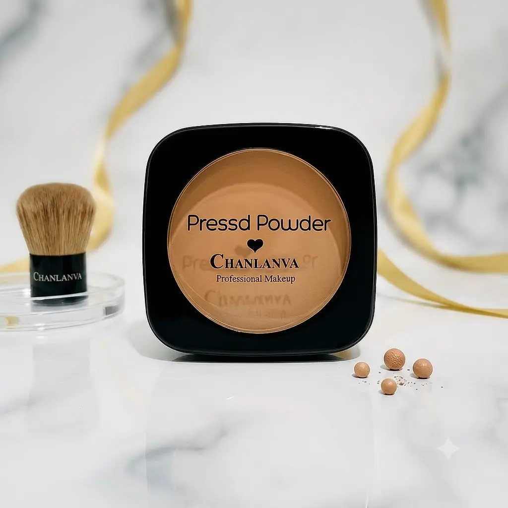 Set x2 Polvo Prensado Matificante Chanlanva Professional para Rostro - Controla el brillo facial y sella tu maquillaje durante todo el día