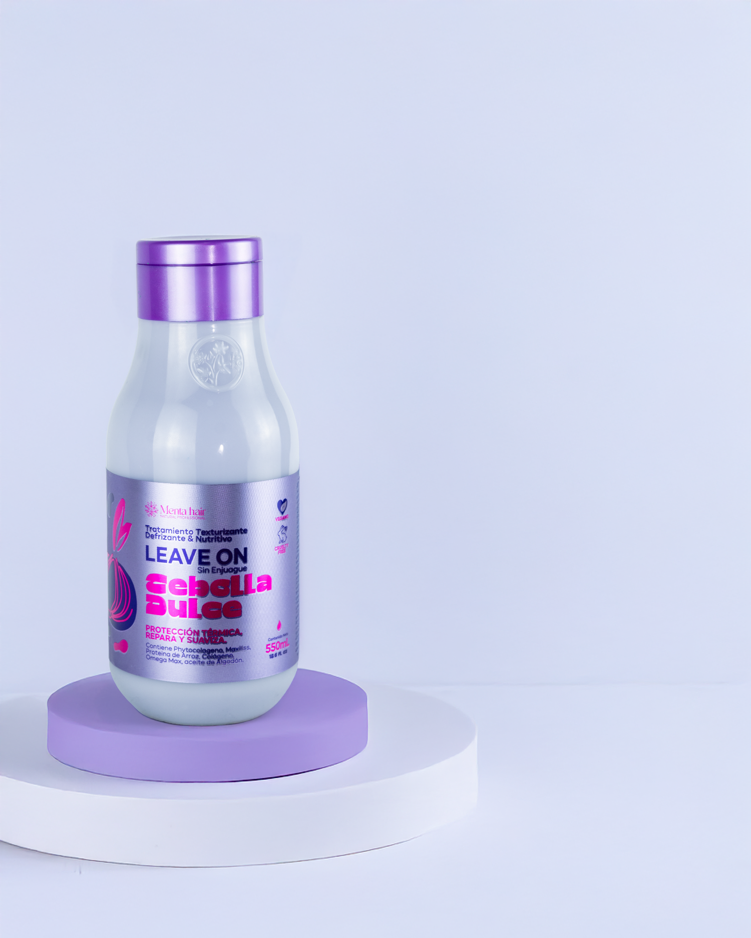 Finalizador Capilar de Cebolla Dulce Protector Térmico Sin Enjuague - Controla el frizz y devuelve el brillo natural
