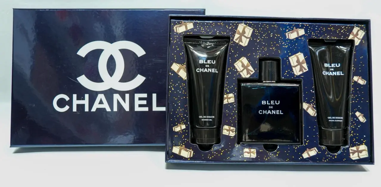 Set de Regalo Perfume Bleu de Chanel con Gel de Ducha - Proyecta sofisticación y confianza en tus eventos diarios