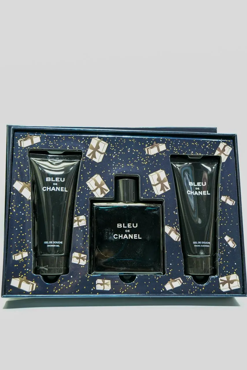 Set de Regalo Perfume Bleu de Chanel con Gel de Ducha - Proyecta sofisticación y confianza en tus eventos diarios