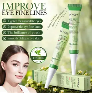 Set x4 Crema contorno de ojos con árbol de té y ácido hialurónico - Hidrata y suaviza la piel reduciendo signos de fatiga