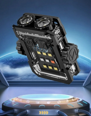 Set x2 Linterna multifuncional LED recargable con luz frontal y de área - Ilumina tus espacios con total comodidad manos libres