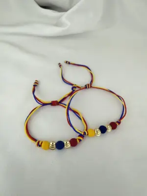 Set x2 Manilla de hilo en oro laminado 18K para hombre y mujer - Realza tu estilo diario con elegancia duradera