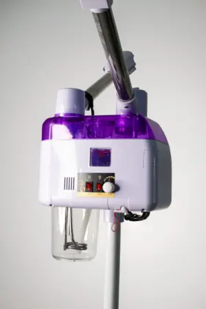 Vaporizador de ozono profesional de doble brazo frío y caliente - potencia tratamientos capilares y facilita limpiezas faciales profundas
