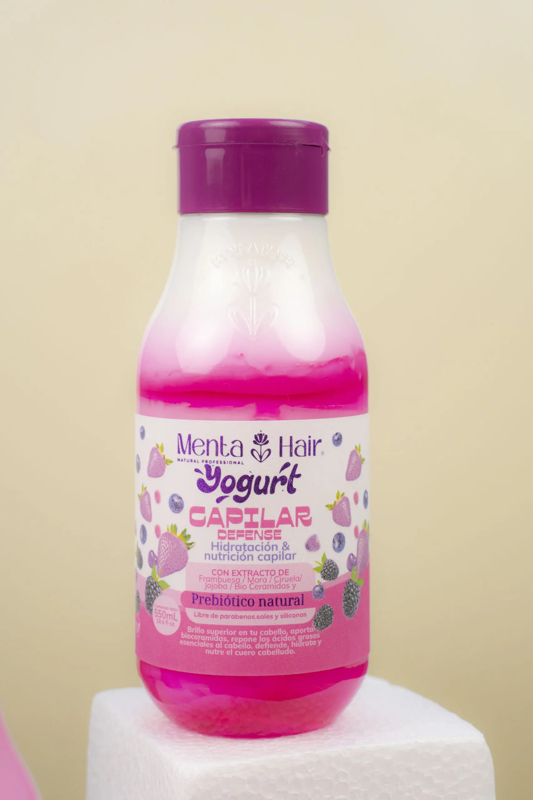 Tratamiento Yogurt Capilar Hidratante con Probióticos 550 ml - Revitaliza y nutre profundamente el cabello seco