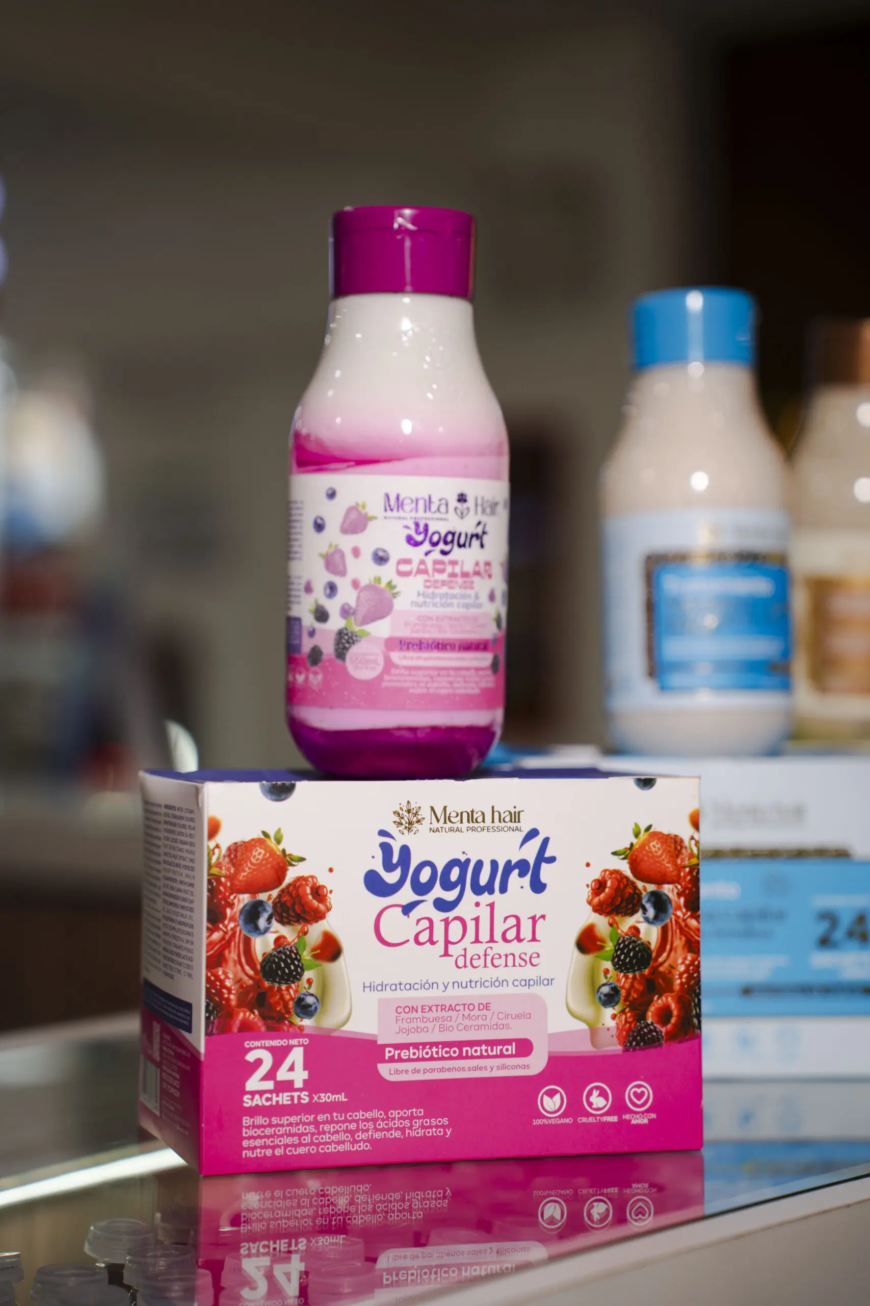 Tratamiento Yogurt Capilar Hidratante con Probióticos 550 ml - Revitaliza y nutre profundamente el cabello seco