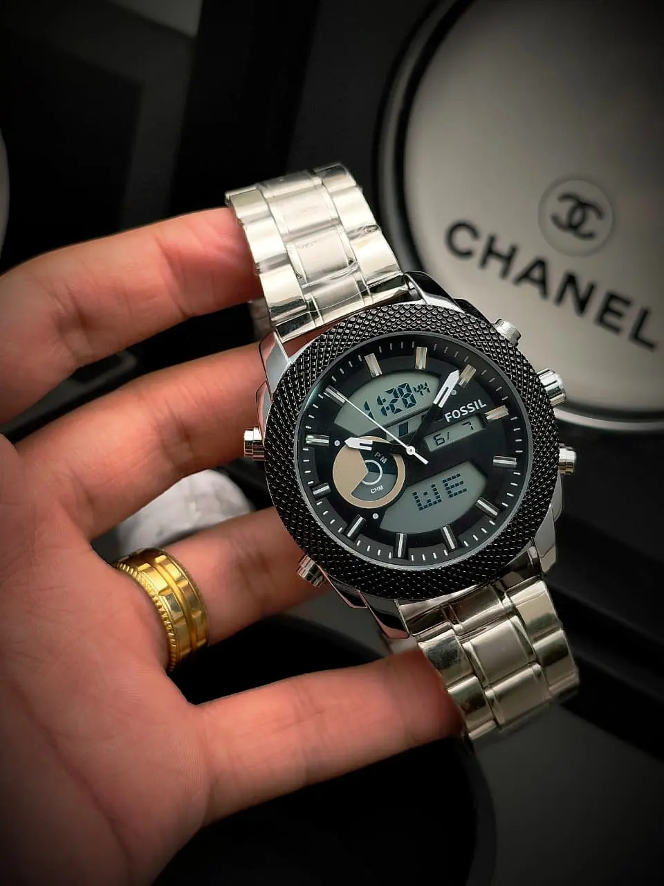 Reloj Fossil Doble Hora en Acero - Imagen 4