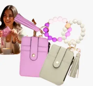 Set x2 Cartera para Mujer Drops compacta con tarjetero y monedero - organiza tus pertenencias con estilo y practicidad diaria