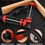 Prensa escuadra ajustable para carpintería de noventa grados - Garantiza uniones perfectas en marcos y muebles de madera - Imagen 2