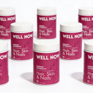 Suplemento Well Now Hair Skin y Nails en cápsulas - Fortalece cabello piel y uñas diariamente