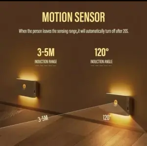 Set x2 Lámpara de pared LED con sensor de movimiento y luz bidireccional - Ilumina tus espacios nocturnos sin deslumbramientos