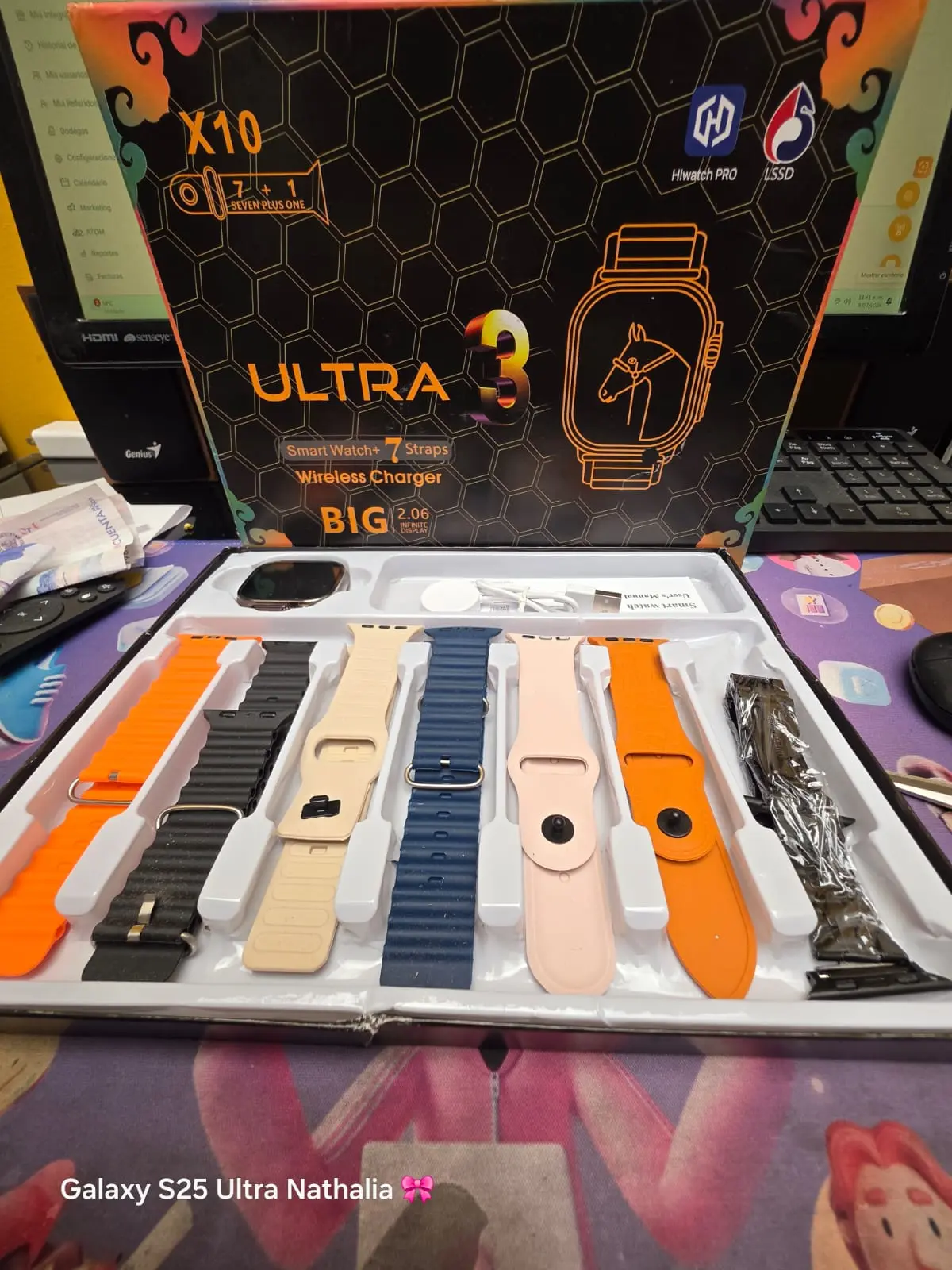Smart Watch Ultra 3 con llamadas Bluetooth y correas intercambiables - Controla tu salud y responde llamadas desde la muñeca