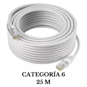 Cable Lan de Internet Cat6E  25 Metros