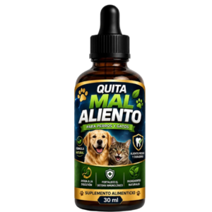 Set x2 Enjuague bucal líquido para mal aliento en perros y gatos - Neutraliza la halitosis desde el origen