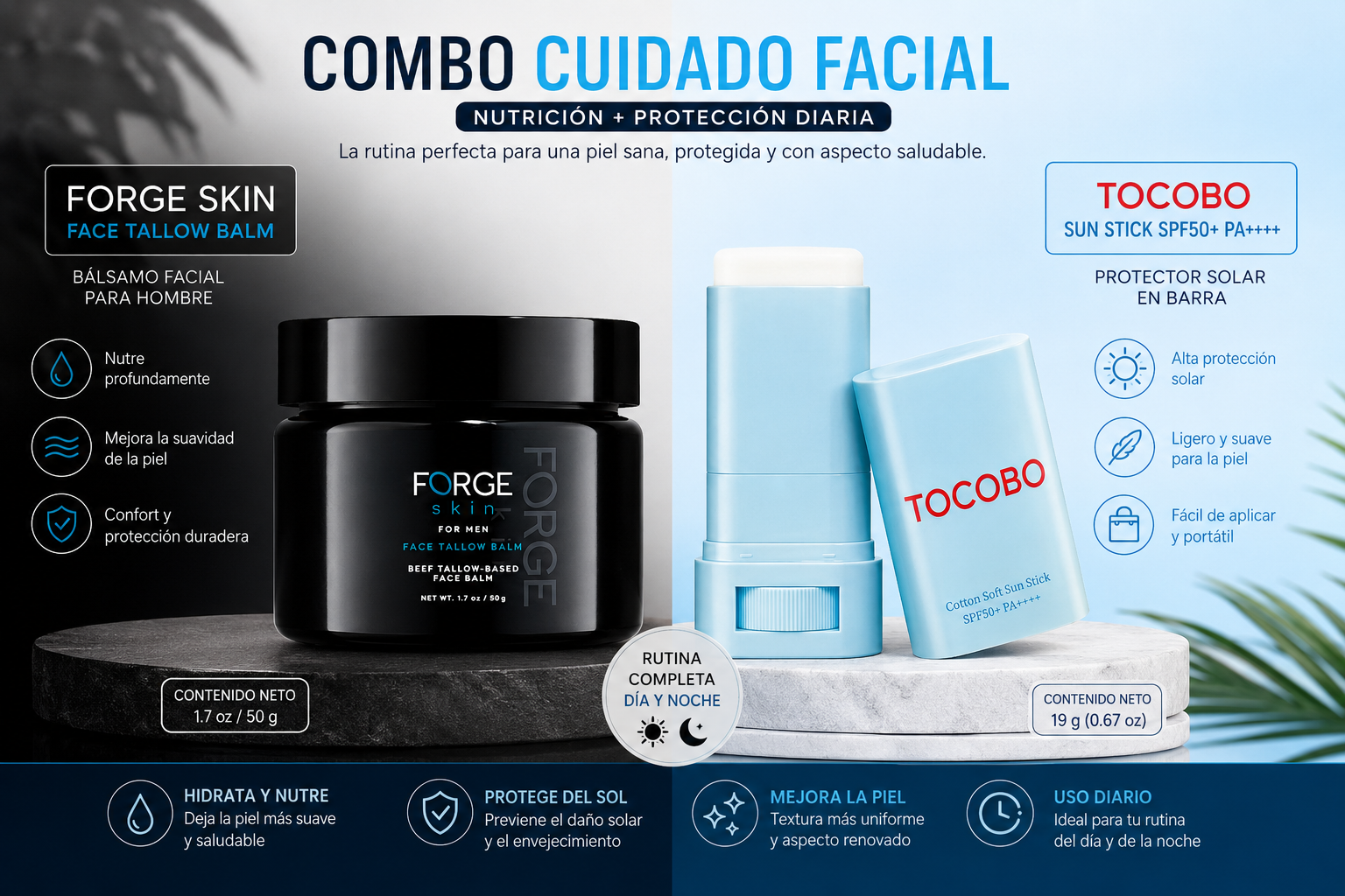 Crema Forge + Bloqueador Tocoboen Barra