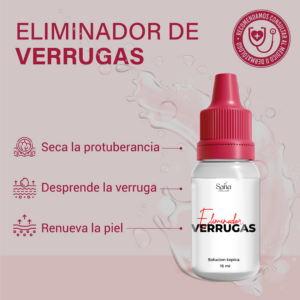 Eliminador de verrugas líquido Sana Tratamientos 15 ml - seca la protuberancia y renueva la piel