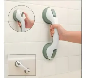 Set x2 Barra de seguridad para baño con ventosas de succión - Evita caídas y brinda estabilidad en la ducha