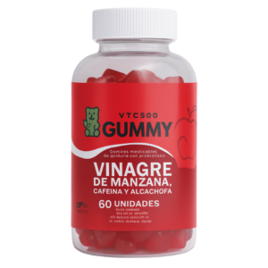 Gomitas masticables de vinagre de manzana con fermento natural - Mejoran la digestion diaria y aportan energia sin sabor acido