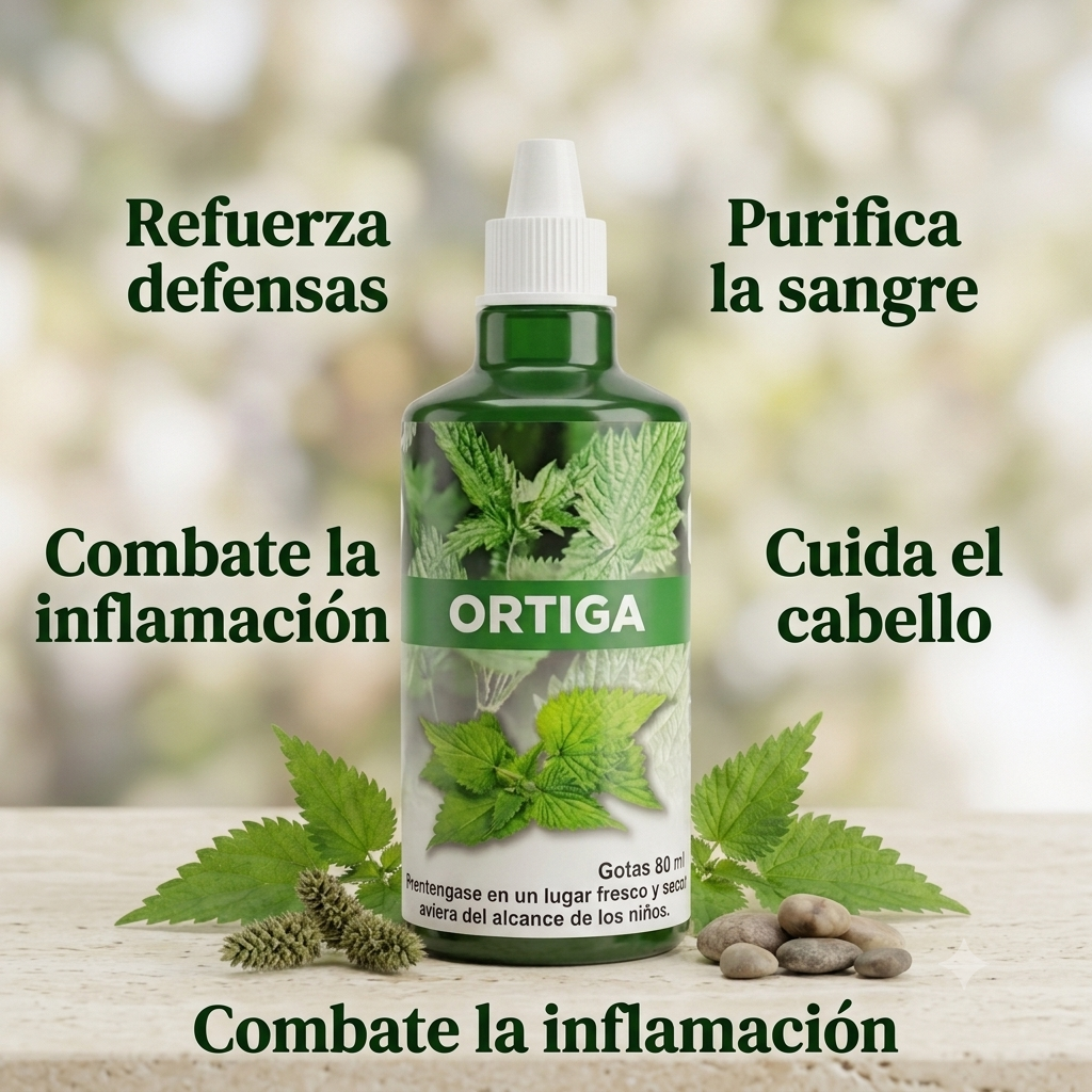 Set x3 Extracto de Ortiga en Gotas para Retención de Líquidos - Disminuyes la hinchazón corporal y recuperas la ligereza
