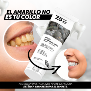 Pasta dental con nano-hidroxiapatita sin flúor - fortalece el esmalte dental y disminuye la sensibilidad