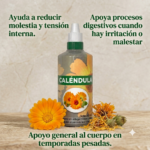 Set x3 Extracto de Caléndula Gotas Naturales 60 ml - Alivia la digestión pesada y reduce la tensión interna