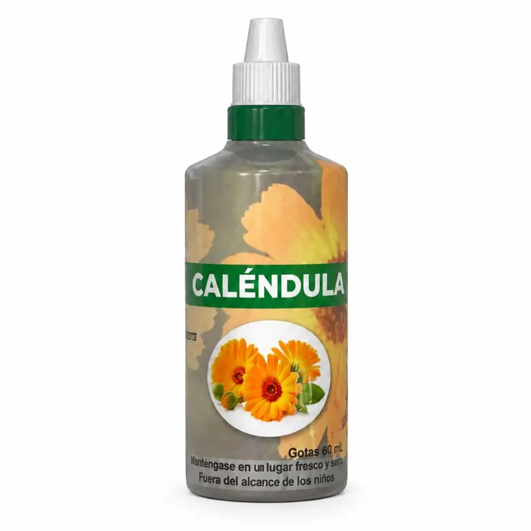 Set x3 Extracto de Caléndula Gotas Naturales 60 ml - Alivia la digestión pesada y reduce la tensión interna