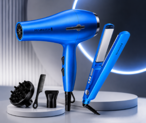 Combo Secador y Plancha de Cabello Nano Titanium 7 en 1 - Seca y alisa tu melena rápidamente con acabado profesional sin frizz