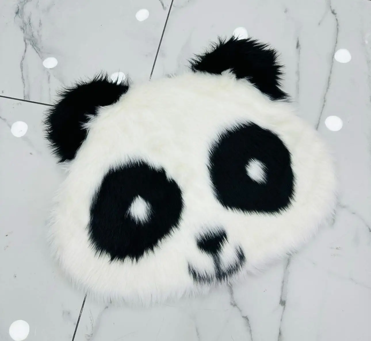 Tapete Decorativo Peludo de Panda - Imagen 6
