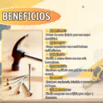 Martillo de uña de acero forjado con mango ergonómico - facilita reparaciones y trabajos de carpintería con máxima precisión - Imagen 3