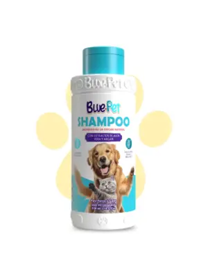 Shampoo para perros y gatos Bluepet con aloe vera y argán - Nutre el pelaje y aporta un brillo natural
