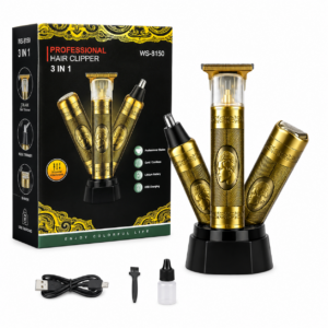 Kit Afeitadora y Recortadora 3 en 1 Inalámbrica - Consigue un corte profesional en casa