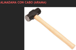 Almadana con mango de madera Arama para demolición - Garantiza máxima potencia y control en trabajos pesados