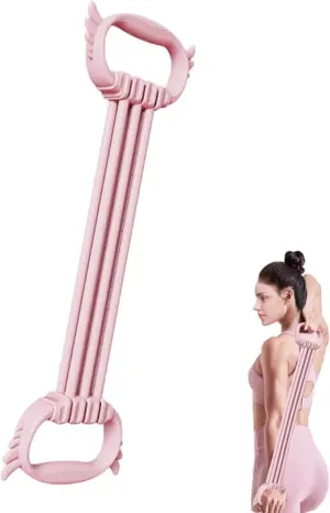 Set x2 Banda de Resistencia 6 Tubos en Ocho con Doble Asa - Fortalece tu espalda y mejora tu flexibilidad desde casa