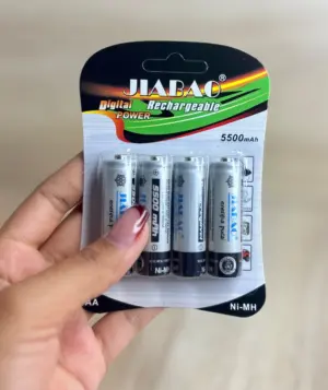 Set x3 Pilas recargables AA Ni-MH 5500 mAh - mantén tus dispositivos siempre listos y funcionando sin interrupciones