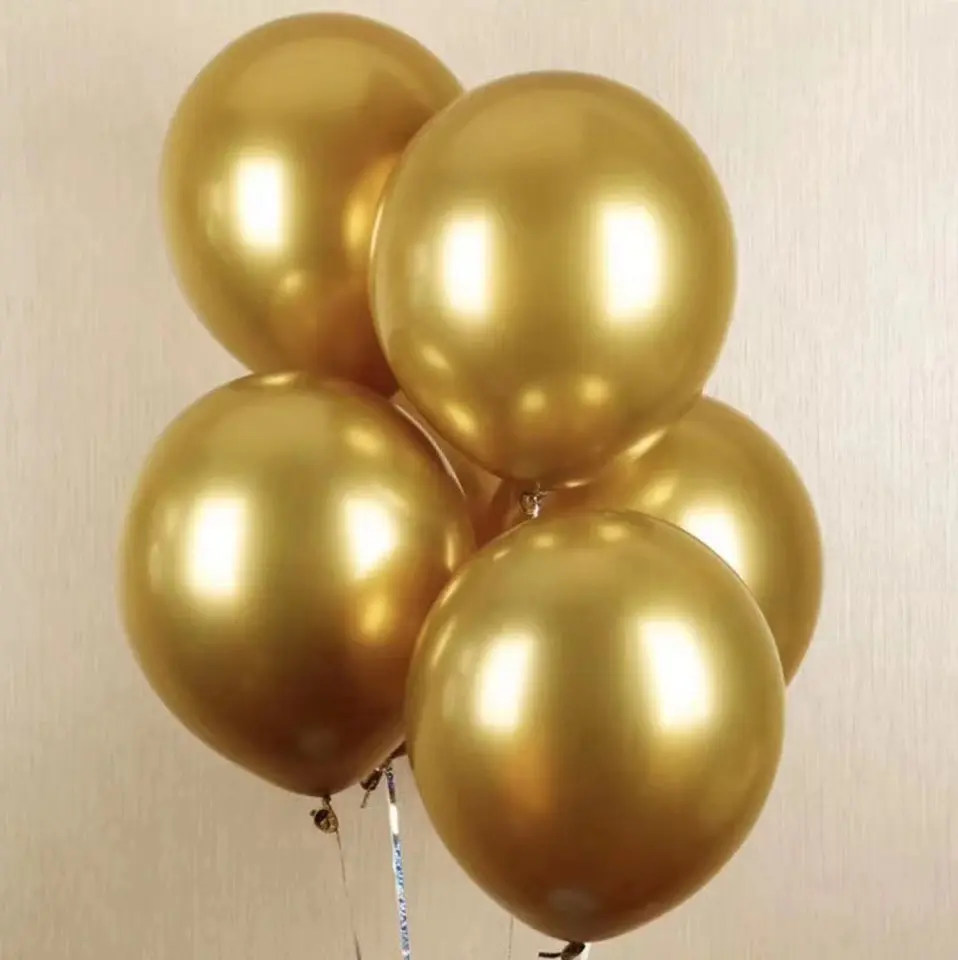Globo de látex cromado X50 - Aporta un acabado metálico elegante a tus celebraciones - Imagen 3