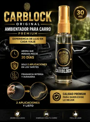 Set x2 Ambientador para carro Carblock Millonario en atomizador - Neutraliza malos olores y perfuma tu vehículo