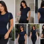 Camiseta moldeadora deportiva cuello redondo Powerfit con control abdominal - estilizas tu figura y mejoras tu postura con total comodidad - Imagen 3