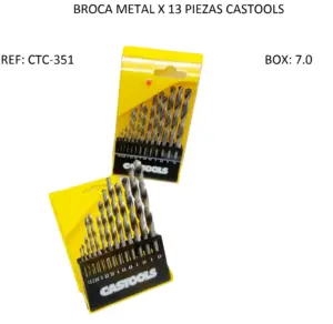 Brocas para Metal X 13 Pcs