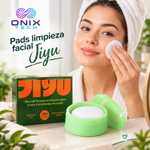 Pads faciales limpiadores Jiyu con antioxidantes - Revitalizan e iluminan tu rostro todos los días