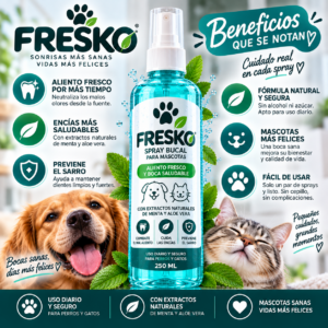 Set x3 Fresko - Spray Bucal para Mascotas