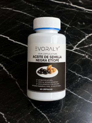 Evalory Suplemento de Aceite de Semilla Negra Etíope 60 Cápsulas - Apoya tu bienestar diario y estilo de vida saludable