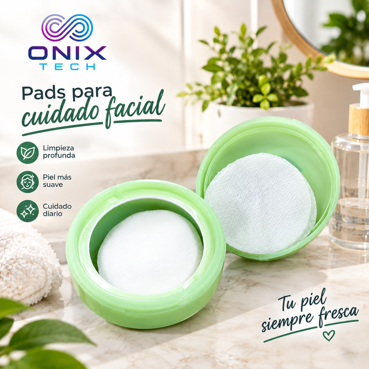Pads faciales limpiadores Jiyu con antioxidantes - Revitalizan e iluminan tu rostro todos los días - Imagen 2