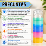 Dosificador de Snacks de 4 Compartimentos Apilable y Hermético - Organiza y transporta tus alimentos sin mezclas - Imagen 3