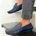 Mocasines de conducción en piel genuina con antifaz metálico - Disfrutas máxima comodidad y elegancia durante todo el día - Imagen 2