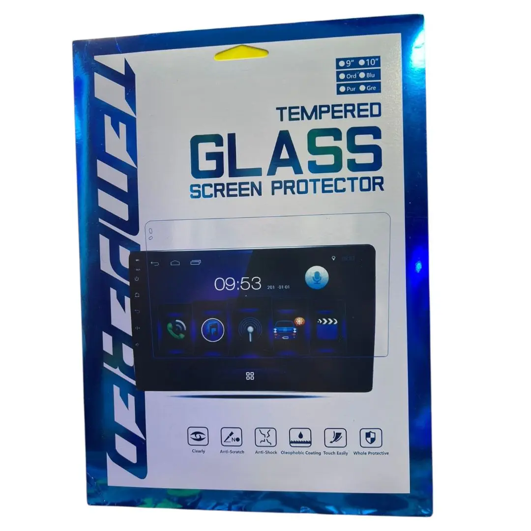 Vidrio templado protector para radio Android de 7 9 y 10 pulgadas - Evita rayones en la pantalla táctil de tu vehículo