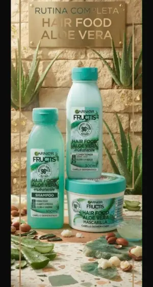 Kit Garnier Fructis Hair Food Aloe Vera Hidratación - Devuelve brillo y suavidad al cabello deshidratado