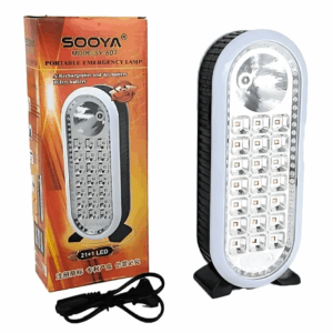 Set x2 Lámpara de emergencia portátil Sooya recargable para apagones - Garantiza iluminación continua durante imprevistos eléctricos